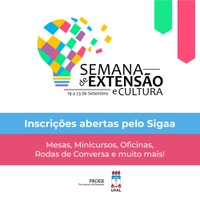 Começa dia 19 nos três campi a Semana de Extensão e Cultura da Ufal