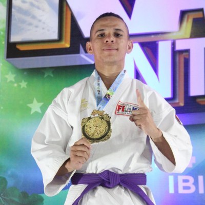 Carlos Daniel Silva venceu mais de 45 atletas na modalidade “kata” | nothing