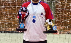 Melhor goleiro da competição, estudante Marcos Henrique (do curso de Educação Física)