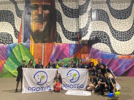 Integrantes da empresa júnior Proteq participam de evento nacional