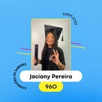 Jaciany marcou 960 pontos na Redação com o cursinho do Conexões de Saberes