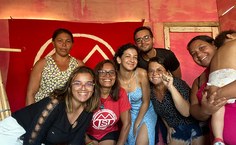 Parte do grupo envolvido na campanha beneficente