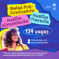 Ufal convoca 139 estudantes para os programas de assistência estudantil