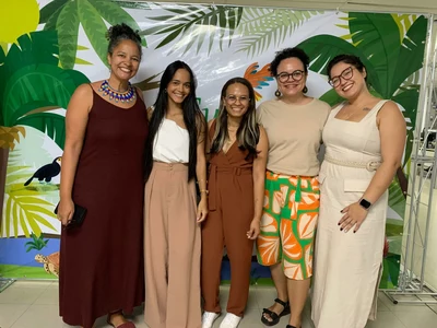 Ana Carolina Barradas, Daiane Santos, Lucielly Teodoro, Luana Kelly  e Jhennipher Silva