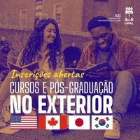 Inscrições abertas para cursos e pós-graduação no exterior