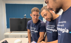 Os estudantes Edvar Neto, João Costa e José Dantas estão no 5° período de Ciência da Computação da Ufal