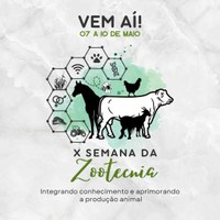 Semana de Zootecnia acontece no Ceca de 7 a 10 de maio, inscreva-se