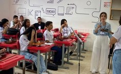 Uma das professores da turma de Campo Alegre