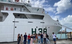 Alunos da Ufal Penedo fazem visita à navio oceanográfico da Marinha