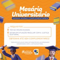 Programa Mesário Universitário concede benefícios a estudantes