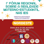 1º Fórum Regional sobre realidade Materno-Parental Estudantil será virtual