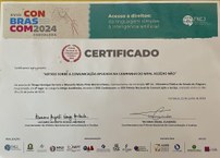 Certificado de premiação de Thiago