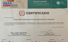 Certificado de premiação de Thiago
