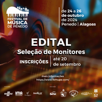 Festival de Música de Penedo abre 20 vagas para monitores voluntários