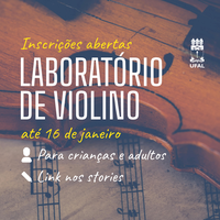Laboratório de Violino da Ufal abre novas turmas para crianças e adultos