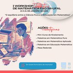 Workshop de Matemática EaD discute equilíbrio entre ciência pura e educação