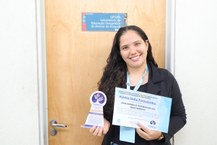 A premiada Lívia Nascimento doutoranda do Igdema