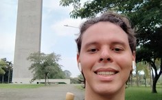 João Neto na USP onde concluiu o mestrado na área de Criação Musical