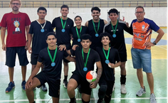 Equipe Campeã do Intercampi vôlei misto do Campus do Sertão