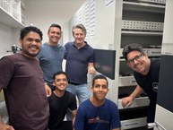 Visita dos pesquisadores da Ufal à Coleção de Crustáceos do Departamento de Biologia da FFCLRP, coordenada pelo professor Fernando Mantelatto