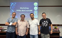 Os professores Fulvio Morais (UFRN); Rogério Caetano da Costa (Unesp);  Gustavo Luis Hirose (UFS); e João Pantaleão (Ufal).
