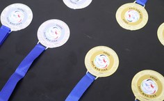 Medalhas entregues na premiação