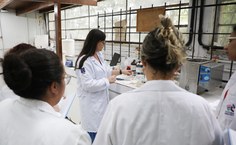 Pesquisadoras e participantes do Futuras Cientistas