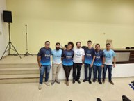 Professor Isanaldo com equipe do curso de Matemática EAD que atua em escolas de Coruripe