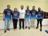 Professor Isanaldo com equipe que atua no polo de Teotônio Vilela