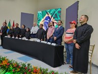 Mesa de honra da solenidade