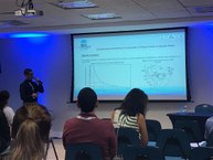 Wydem Lucas em apreentação de trabalho acadêmico