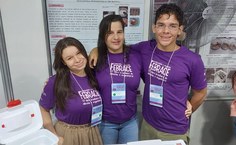 Equipe do projeto Barbatimed de membrana biodegradável, da Escola Estadual Professor Rosalvo Lôbo