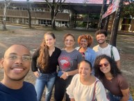 Equipe da Ufal com a professora Adriana