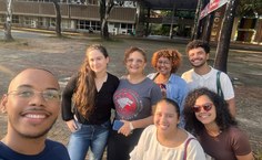 Equipe da Ufal com a professora Adriana