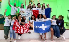 Parte da delegação da Ufal com estudantes de outras instituições alagoanas
