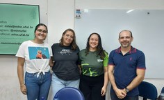 Integrantes da mesa-redonda sobre estágio supervisionado perspectivas na formação do biólogo