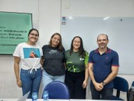 Integrantes da mesa-redonda sobre estágio supervisionado perspectivas na formação do biólogo