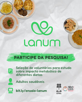 Lanum seleciona voluntários para estudo sobre impacto metabólico de dietas