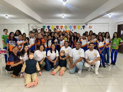 Atividade do projeto para conhecimento da Lei Lucas em escolas da capital Atividade do projeto para conhecimento da Lei Lucas em escolas da capital
