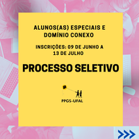 Programa de Pós-Graduação em Sociologia abre seleção para Aluno Especial
