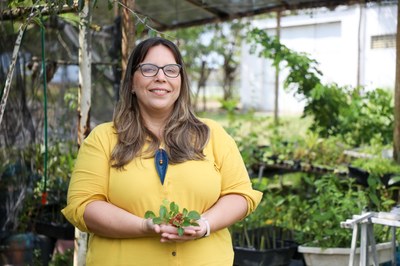 Professora Marília Grugiki, uma das idealizadoras da Rede Craibeira de Sementes e Viveiros Florestais de Alagoas (foto: Renner Boldrino Professora Marília Grugiki, uma das idealizadoras da Rede Craibeira de Sementes e Viveiros Florestais de Alagoas (foto: Renner Boldrino