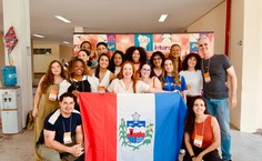 Comitiva da Ufal no Intercom Nordeste 2025 (Foto Thayná Martiliano)