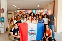 Comitiva da Ufal no Intercom Nordeste 2025 (Foto Thayná Martiliano)