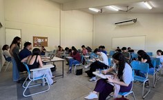 Encontro da Liga LADRIN, que a aluna preside na Faculdade de Direito da Ufal