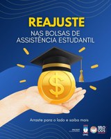 Assistência estudantil promove reajuste nos auxilios financeiros