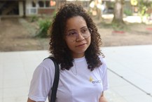Aluna Gabriele Gomes, do curso de Administração