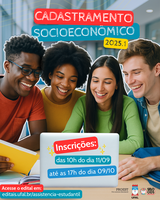 Estudantes terão até 9 de outubro para realizar cadastro socioeconômico