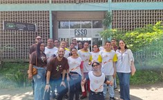 Turma participou de uma aula na Faculdade de Serviço Social
