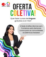 Rede Andifes Idiomas sem Fronteiras oferta cursos gratuitos de idiomas on-line