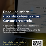 Aluna do Campus Arapiraca investiga facilidade de uso de plataformas governamentais